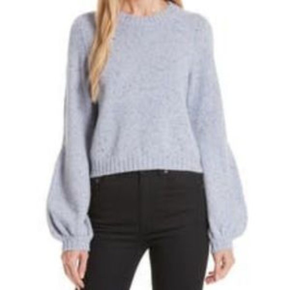Milly Bell Sleeve Wool Blend Crop Sweater Size P